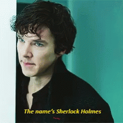 The Name's Sherlock Holmes GIF