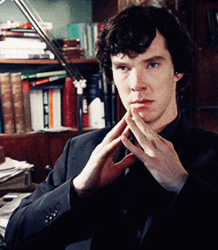 Sherlock Holmes Hand Gesture GIF