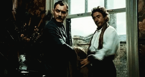 Sherlock Holmes Escape On Window GIF
