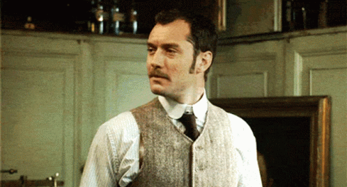 Sherlock Holmes Meeting A Friend GIF