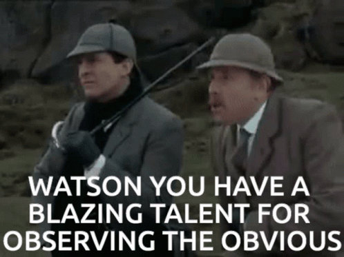 Watson At Sherlock Holmes GIF