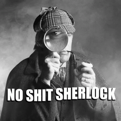 Sherlock Holmes Black And White GIF