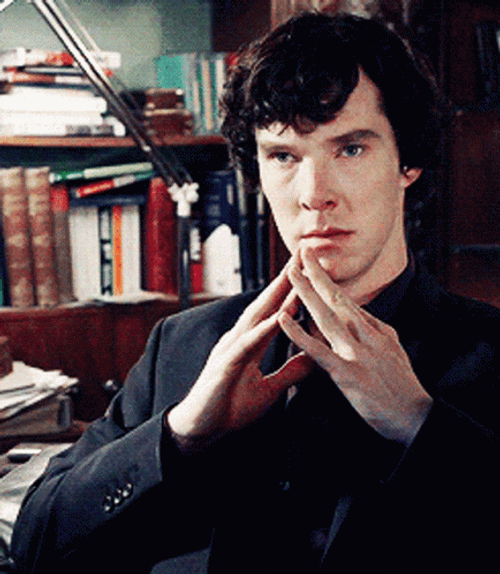 Sherlock Holmes Hand Gesture GIF