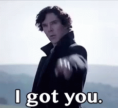 Sherlock Holmes Pointing And Saying I Got You GIF