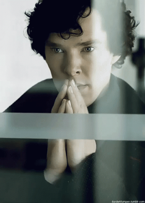 Sherlock Holmes Thinking Deeply GIF