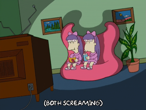 Sherri And Terri Eaten By Couch GIF