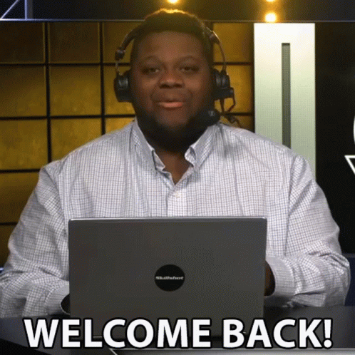 Shes Back Welcome Back Everyone GIF