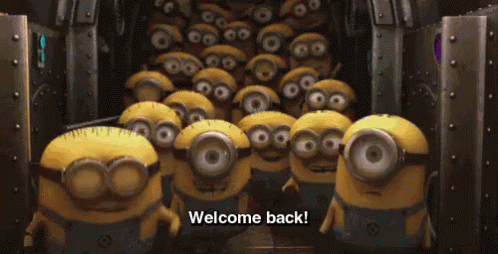 Shes Back Welcome Minions GIF
