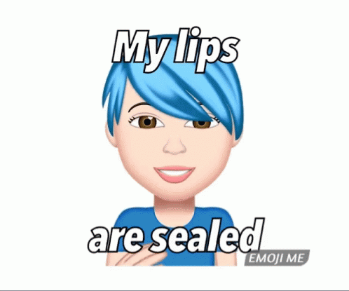 Shh Emoji Me Lips Sealed GIF