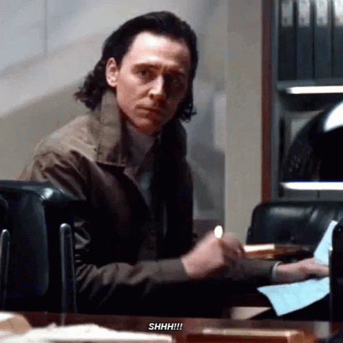 Loki Says Shhh GIF