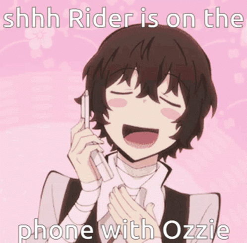 Shhh Rider On Phone With Ozzie GIF