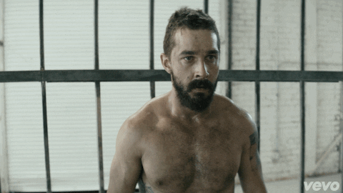 Shia Labeouf And Maddie Ziegler Clapping Cage GIF