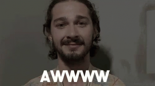 Shia Labeouf Aww GIF