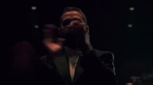 Shia Labeouf Clapping And Back To Serious Face GIF