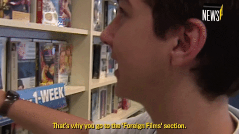 Shia Labeouf Clapping And Saying Go To Foreign Film Section GIF