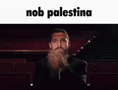 Shia Labeouf Clapping Nob Palestina GIF