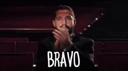 Shia Labeouf Clapping Saying Bravo GIF