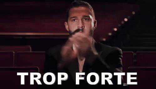 Shia Labeouf Clapping Trop Forte GIF
