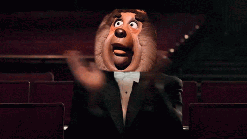 Shia Labeouf In Bear Mask Clapping GIF