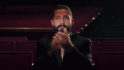Shia Labeouf Standing Ovation GIF