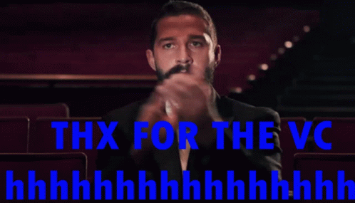 Shia Labeouf Thanks For The Vc GIF