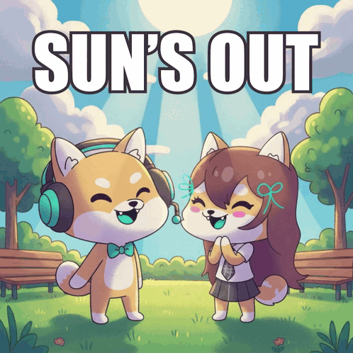Shiba Inu Dogs Sun's Out