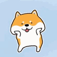 Shiba Inu Hunting Dog Cute Cheeks Dance Ngao Zalo GIF