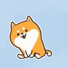 Shiba Inu Hunting Dog Hearty Love GIF