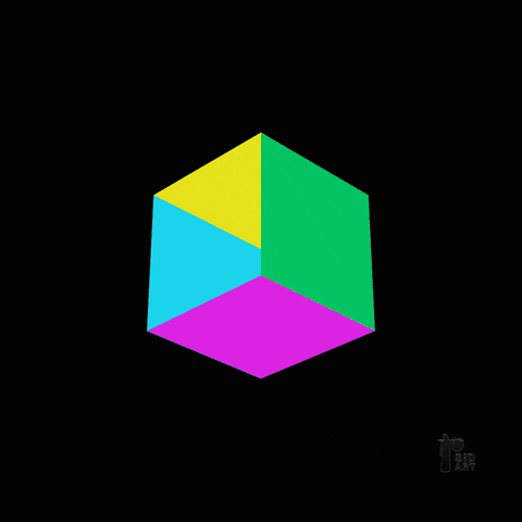 Shifting Colorful Optical Illusion GIF
