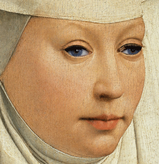 Shifty Eyes Nun Renaissance Painting GIF