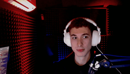 Shifty Eyes Online Gamer Headphones GIF