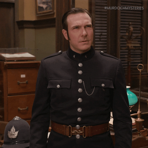 Shifty Eyes Reaction Murdoch Mysteries GIF