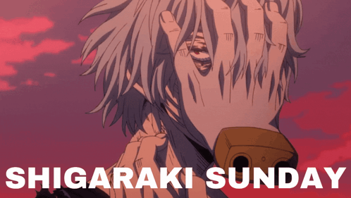 Shigaraki Sunday Poster Man Covering Face