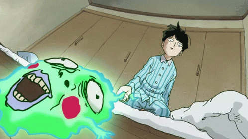 Shigeo Kageyama Slapping Ghost Mob Psycho GIF