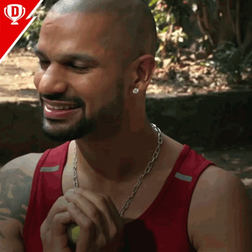Shikhar Dhawan Funny Cute Smile GIF