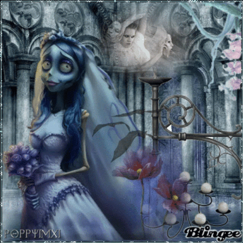 Shimmering Corpse Bride Mobile Art GIF