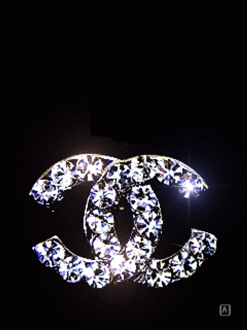 Shimmering Diamond Chanel Logo GIF  GIFDBcom