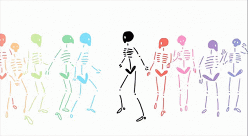 Skeletons Shimmy Dance GIF