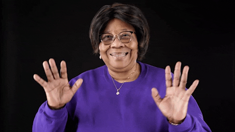 Shimmying Old Lady Happy Dancing GIF