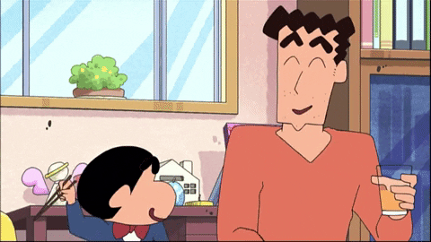 Shin Chan Cool Dad Hiroshi Nohara GIF