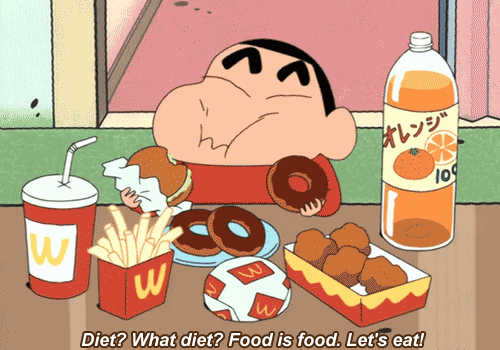 Shin Chan Funny Eating GIF