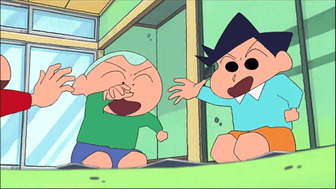 Shin Chan Hiroshi And Bo-chan GIF