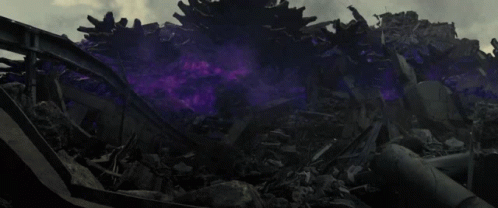 Shin Godzilla Creating Mayhem In City GIF