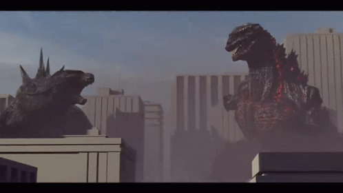 Shin Godzilla Intense Battle With Monster GIF