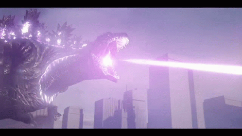 Shin Godzilla Causing Chaos In City GIF
