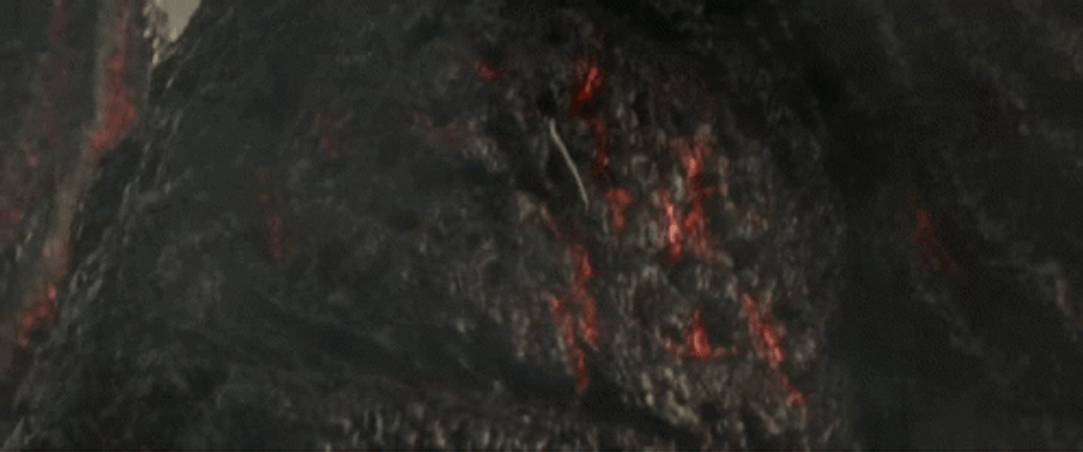 Shin Godzilla Taking Rocket Attacks GIF