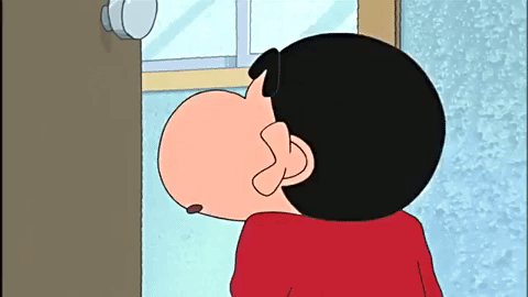 Shinchan Blushing Sercretly GIF