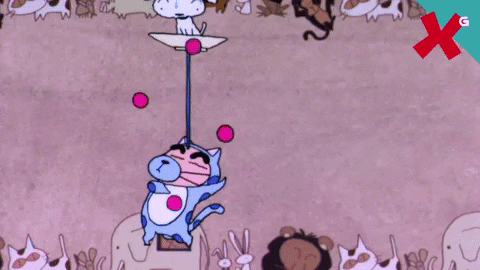 Shinchan Cool Juggling GIF
