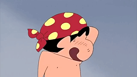 Shinchan Shy Laughing GIF