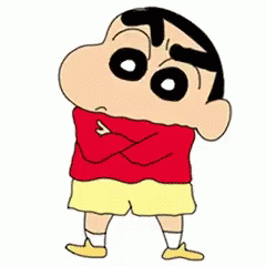 Shinchan Blushing Dance GIF